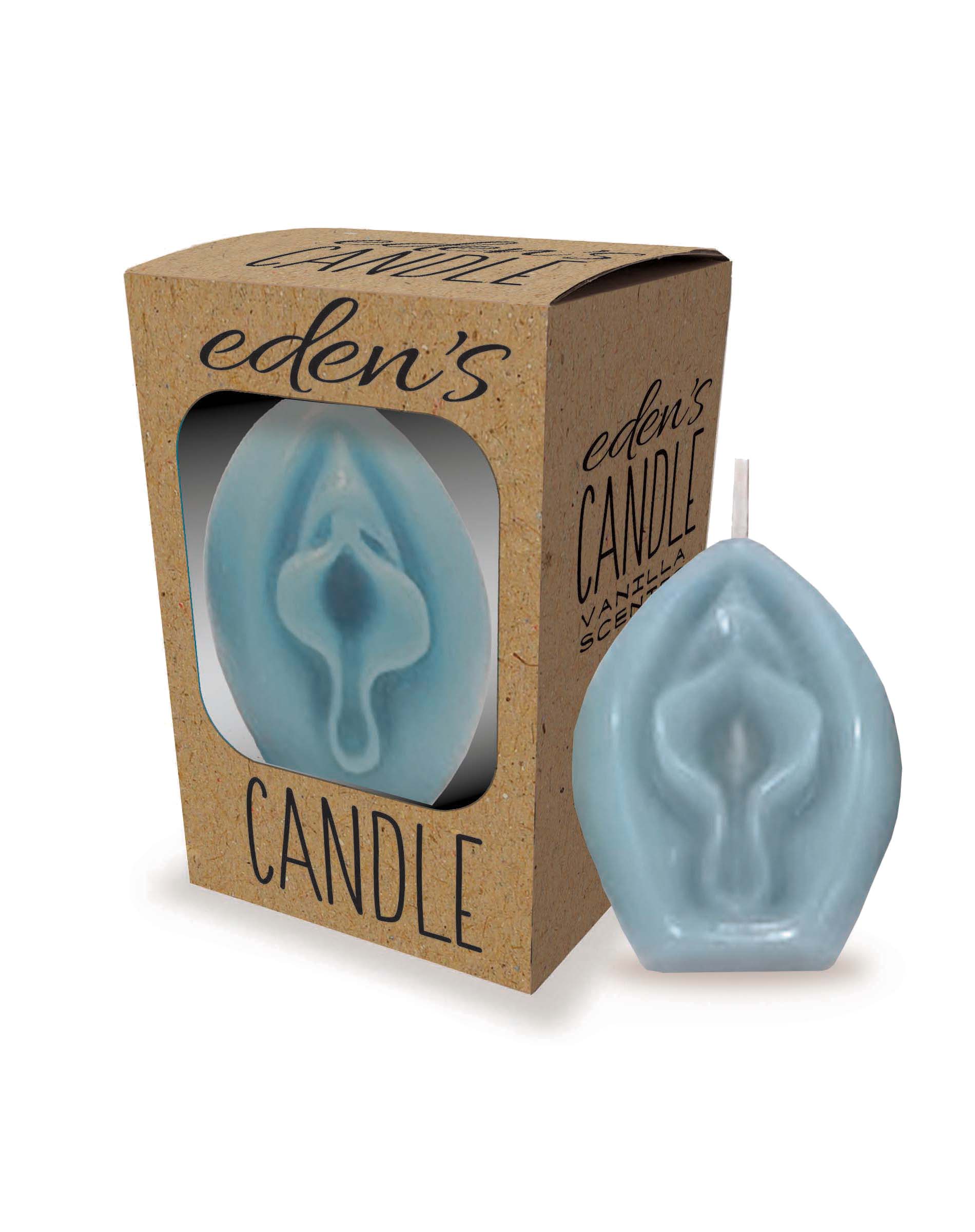 CP.1153 Eden's Candle Vanilla Scented Vagina, Blue image 0
