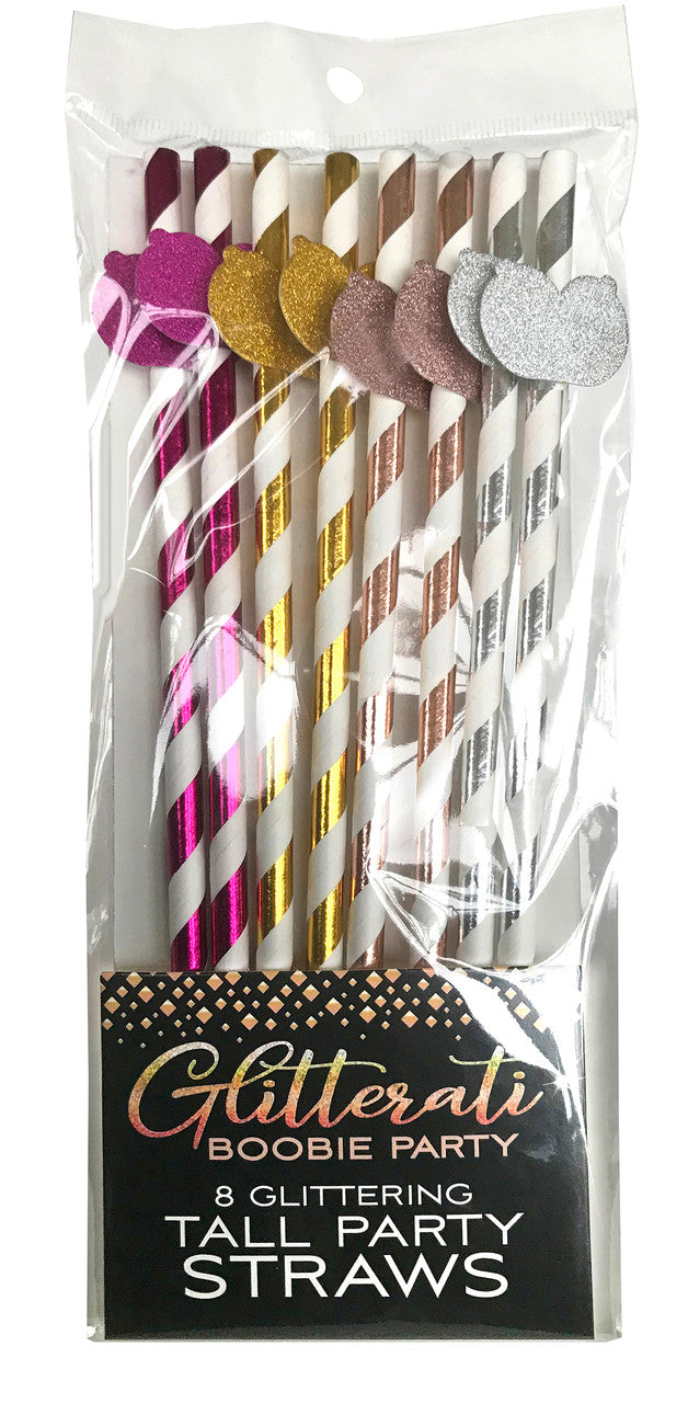 CP.1072 - Glitterati Boobie Tall Straws image 2