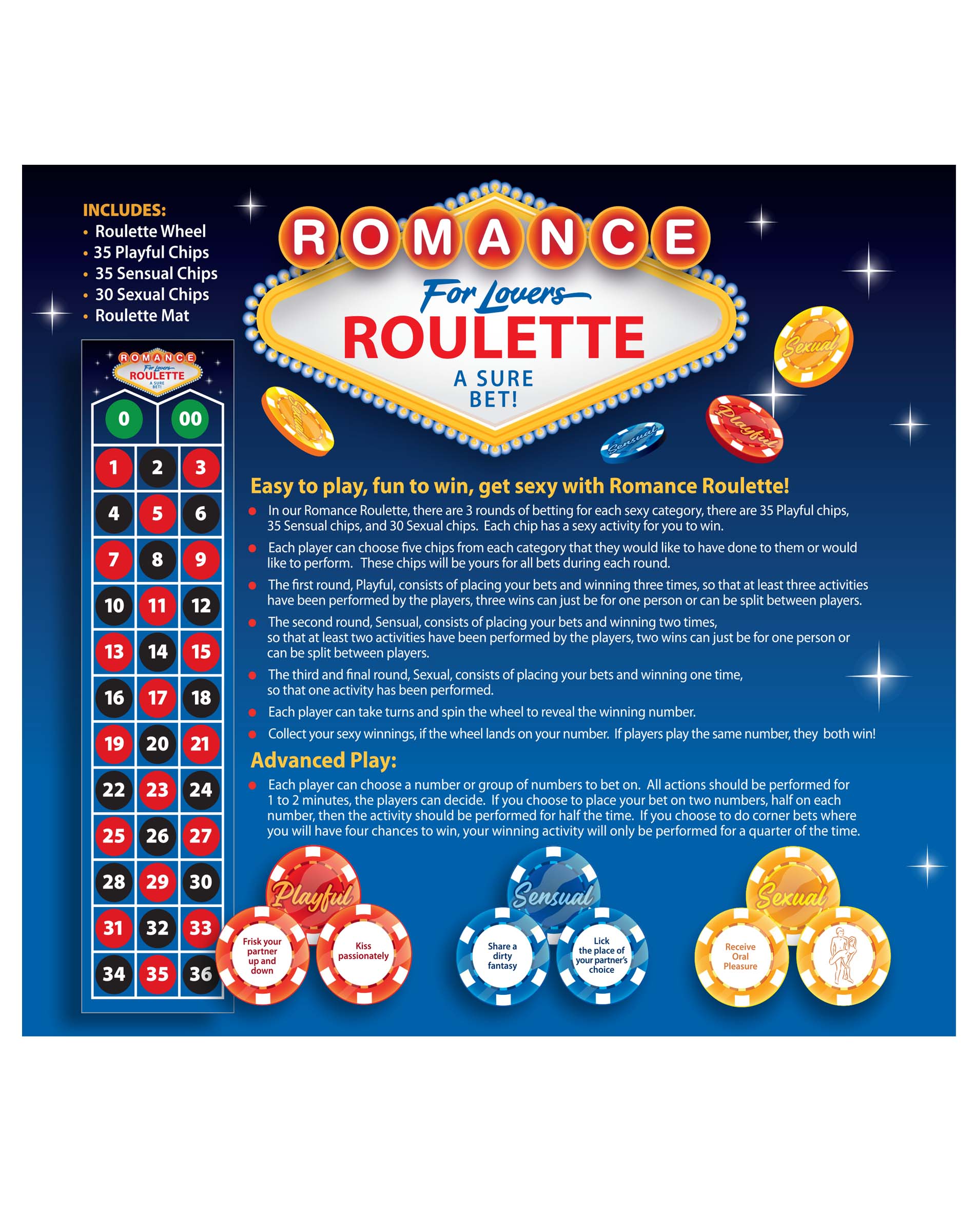 BG.077 - Romance Roulette - Vegas Style Sex Game for Couples image 3