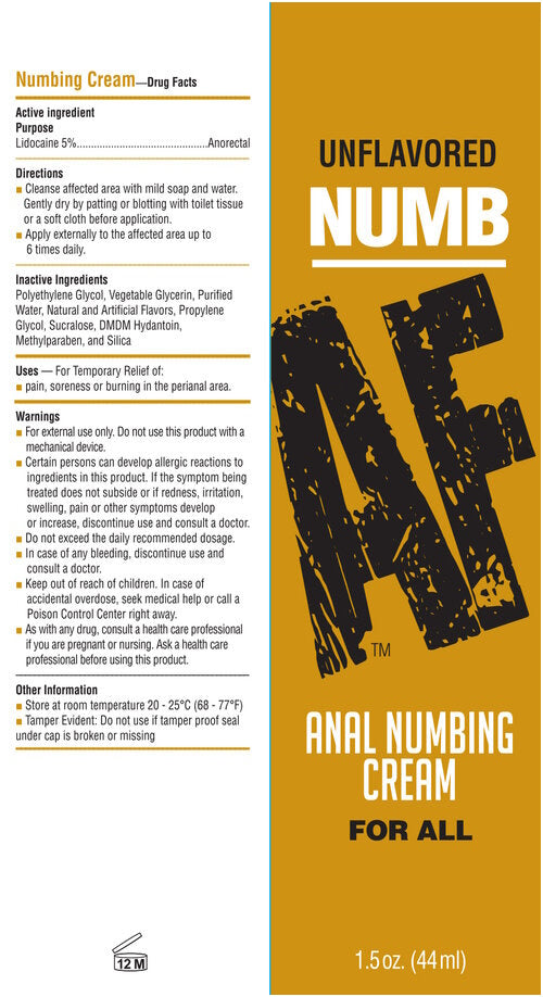 BT.611 - Numb AF Unflavored Anal Numbing Gel image 2
