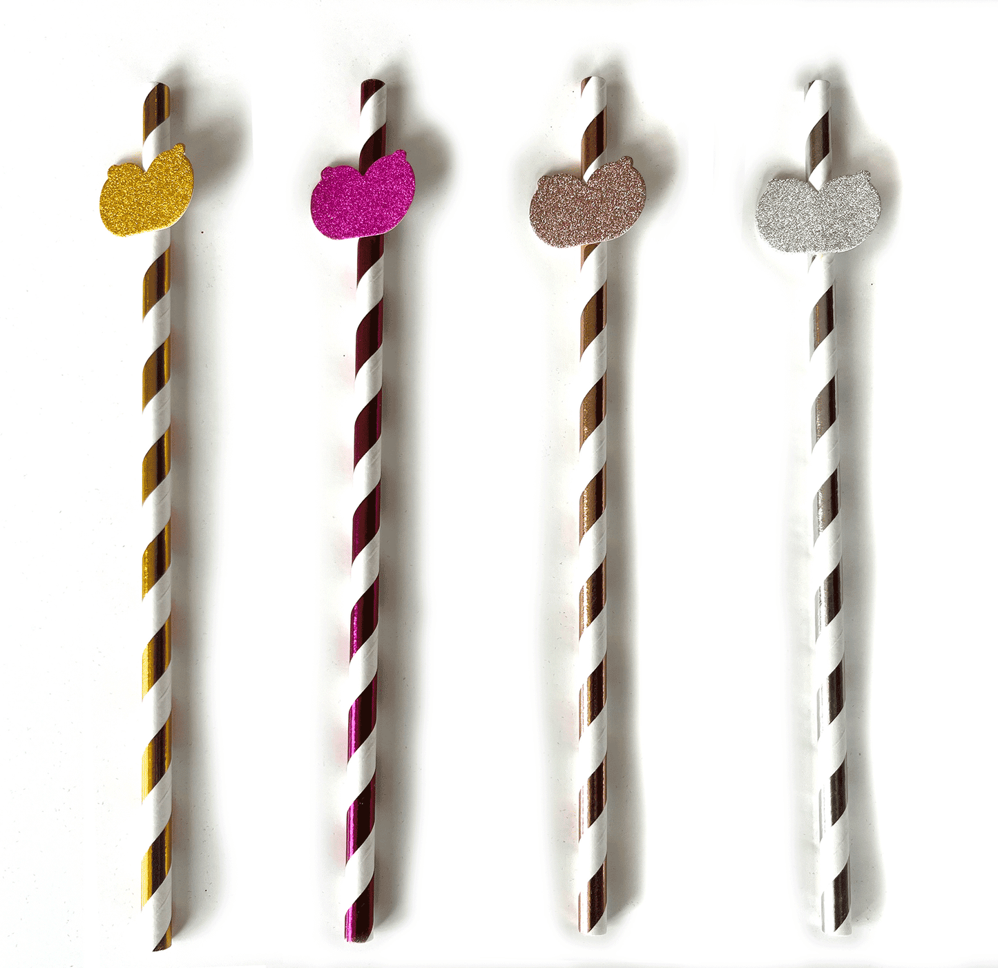 CP.1072 - Glitterati Boobie Tall Straws image 1