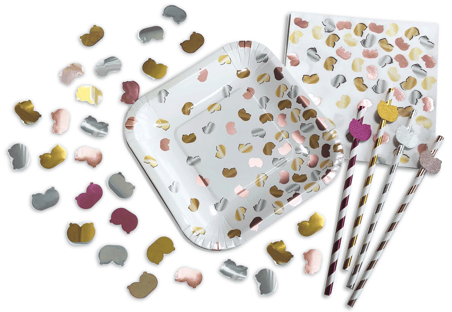 CP.1072 - Glitterati Boobie Tall Straws image 3
