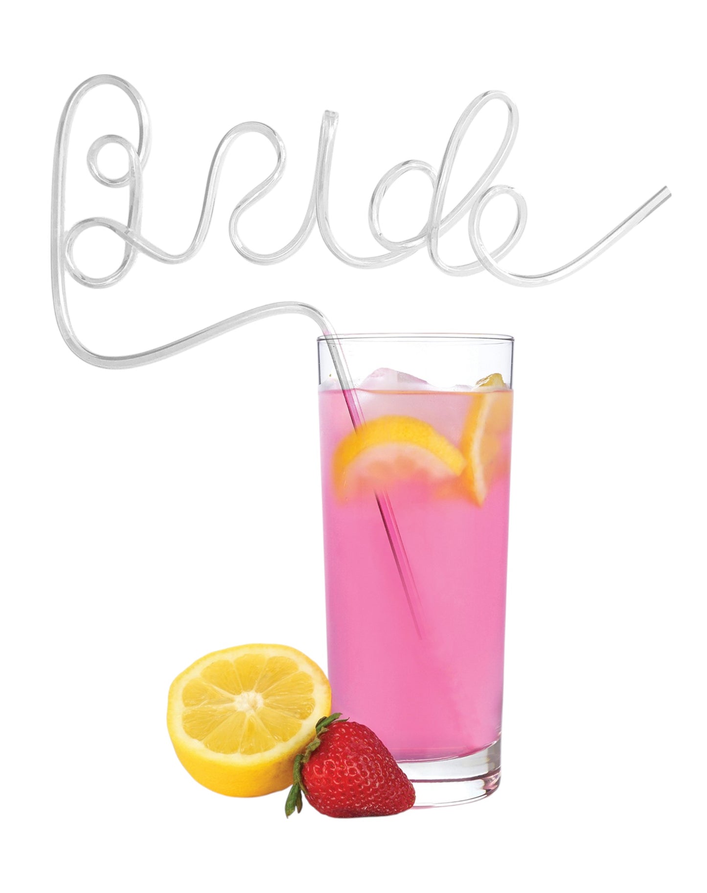 Glitterati Bride Straw White