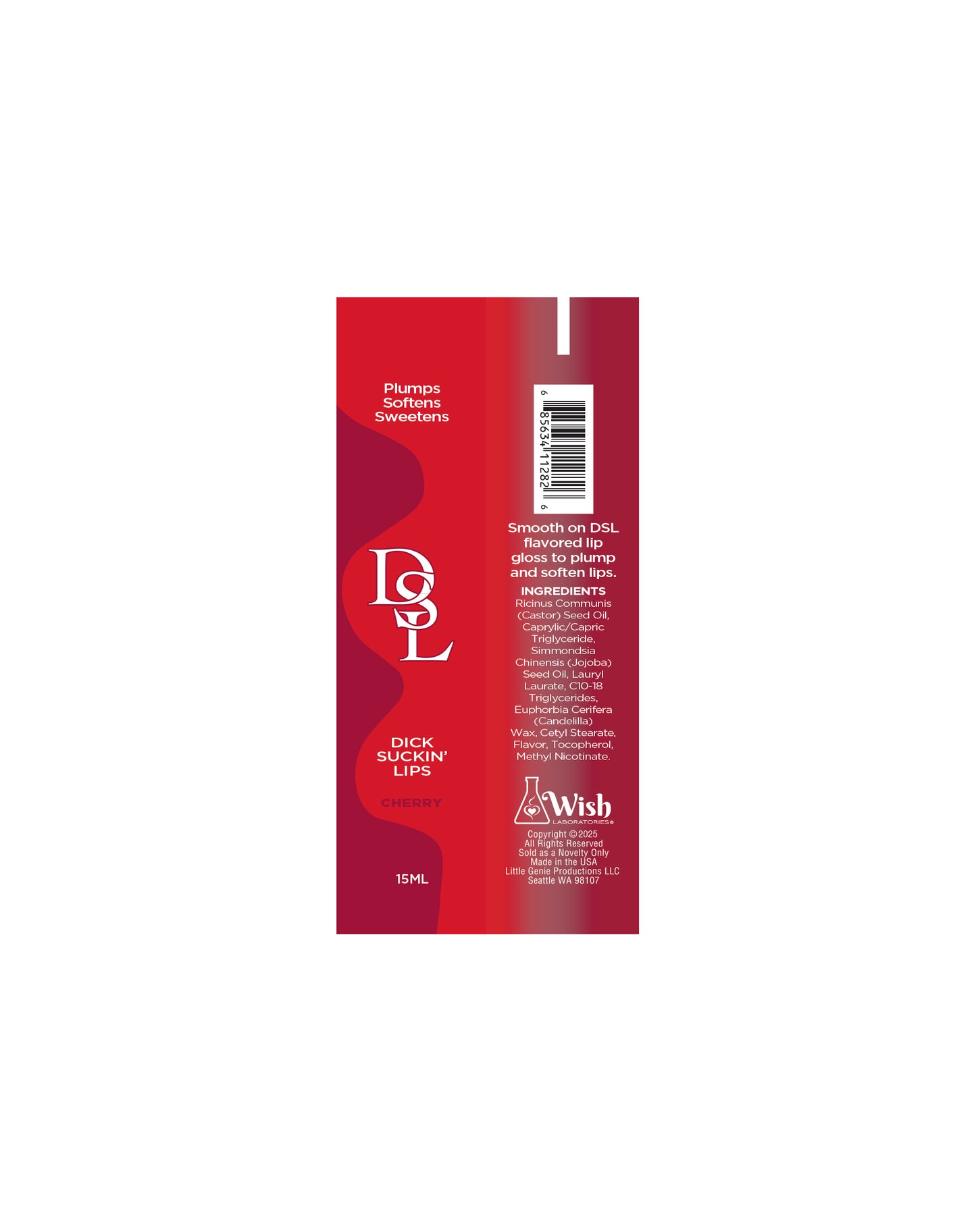 DSL, Dick Sucking Lips, Lip Plumping 15ml - Cherry đ