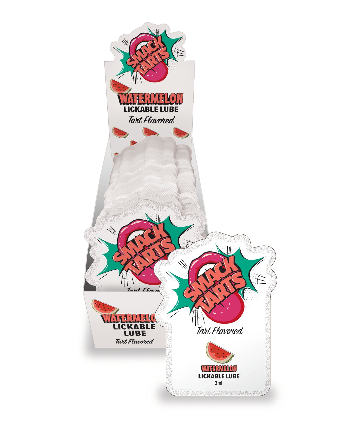 SMACK Tarts Sour Watermelon Lube 3ML Pouch Display of 36 🍉