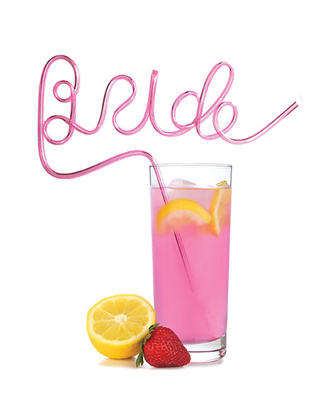 Glitterati Bride Straw Pink