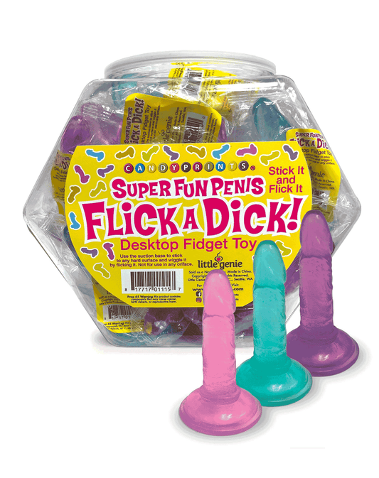 Super Fun Penis Flick a Dick POP Display of 24