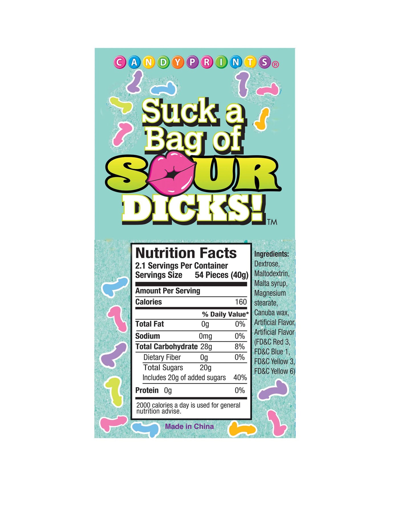 Suck a Bag of Sour Dicks 3oz Bag