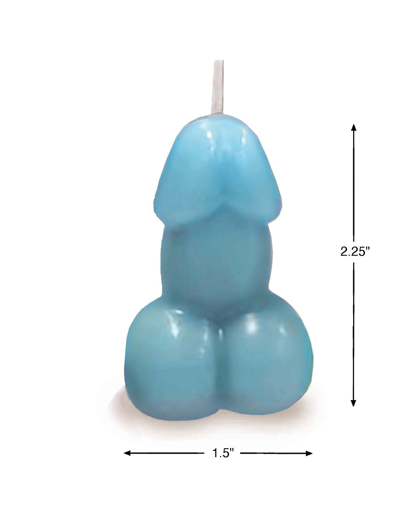 Eden's Candle Vanilla Scented Penis, Blue
