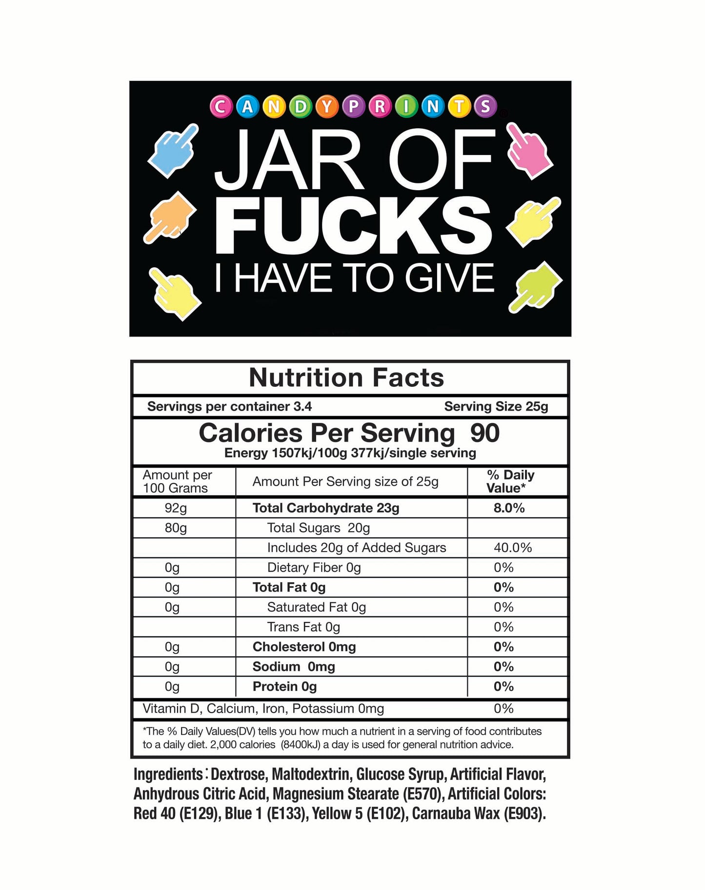Jar of Fucks I Have to Give- 2lb