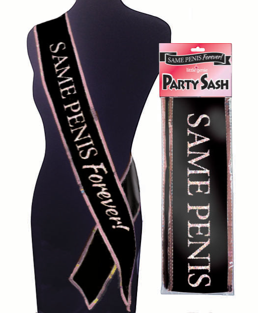 Bridal Sash- Same Penis Forever