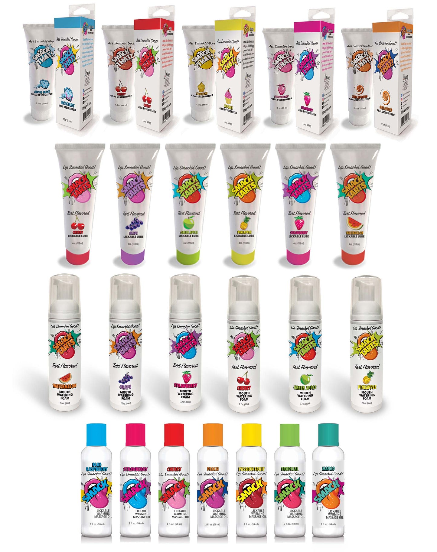 SMACK Warming & Lickable Massage Oil - Strawberry 2oz 🍓