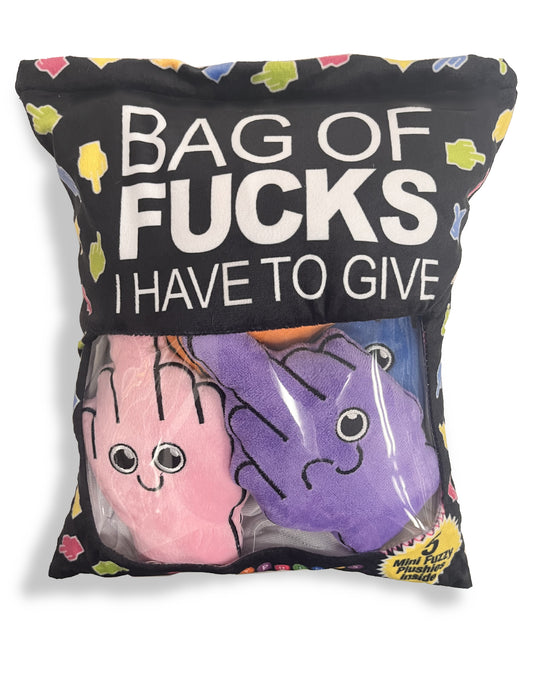 CP.1236 Bag of Fucks I Have to Give Plushy Pillows image 0