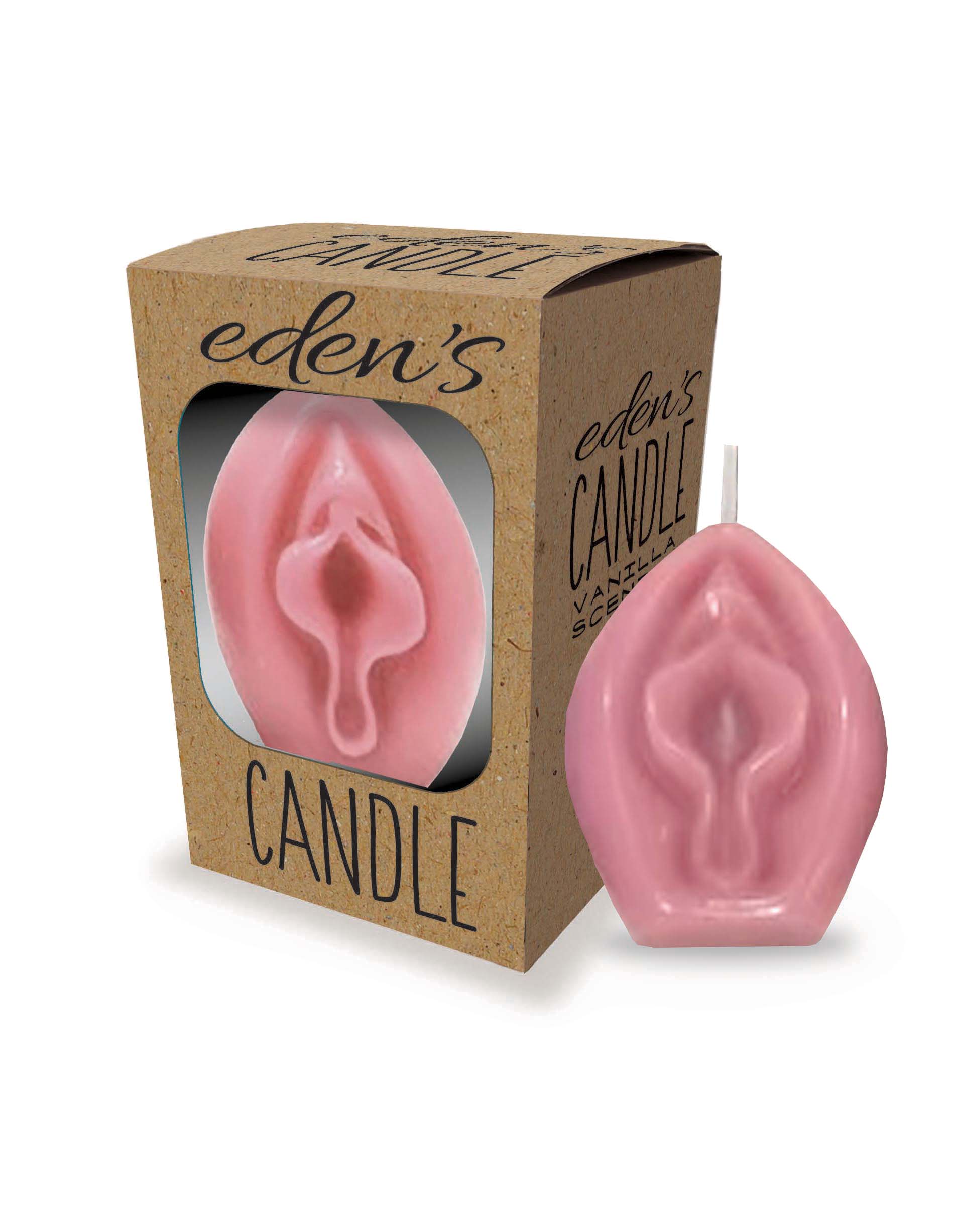 CP.1155 Eden's Candle Vanilla Scented Vagina, Rose image 0