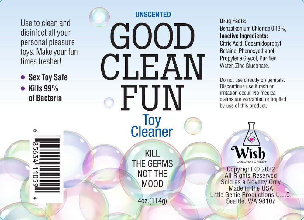 BT.806 - Good Clean Fun Toy Cleaner, Unscented 4oz image 1