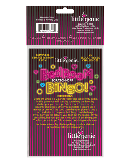 BG.109 - Bedroom Bingo Scratch off Romance Game image 3