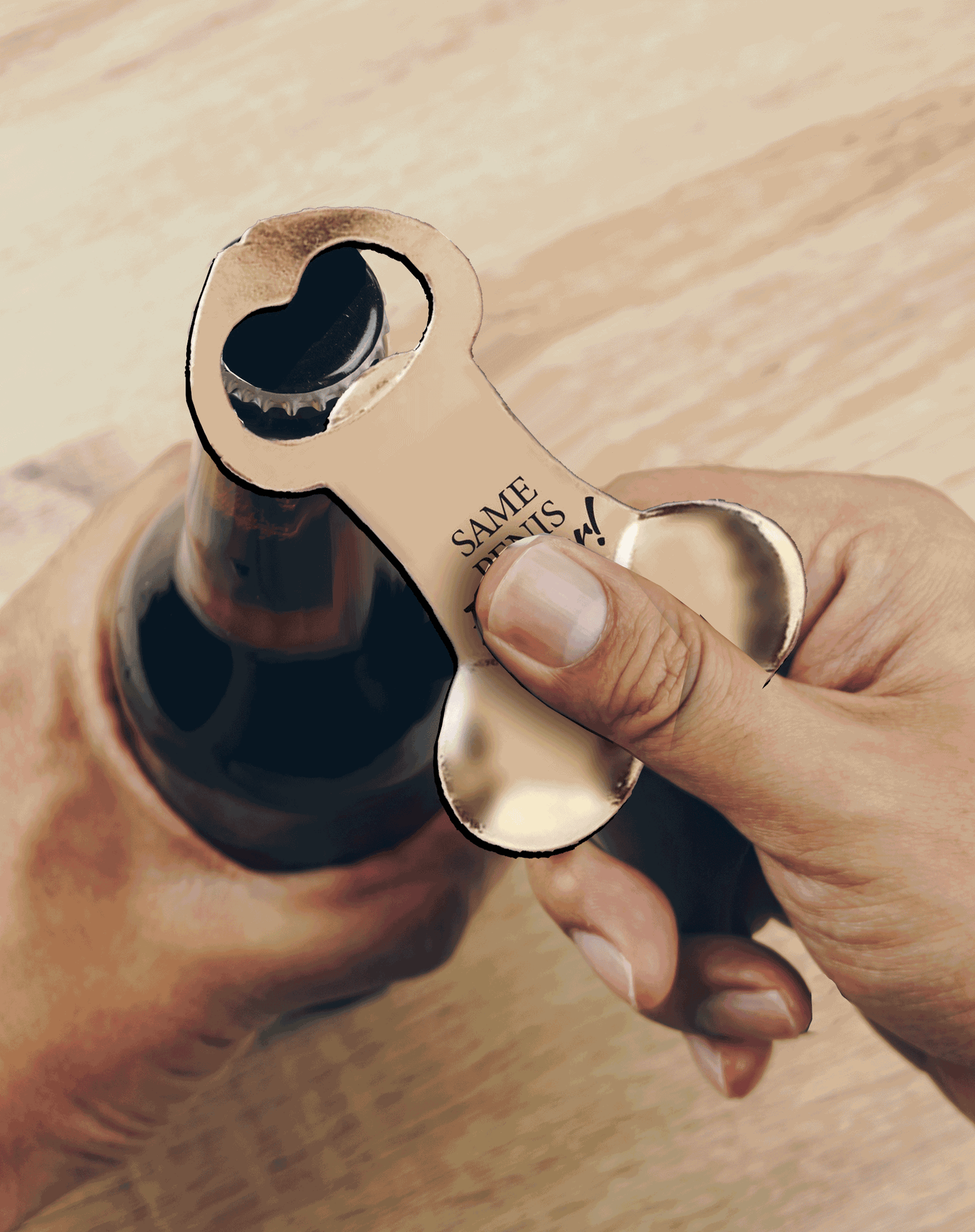 CP.1110 - Glitterati Same Penis Forever Bottle Opener image 1