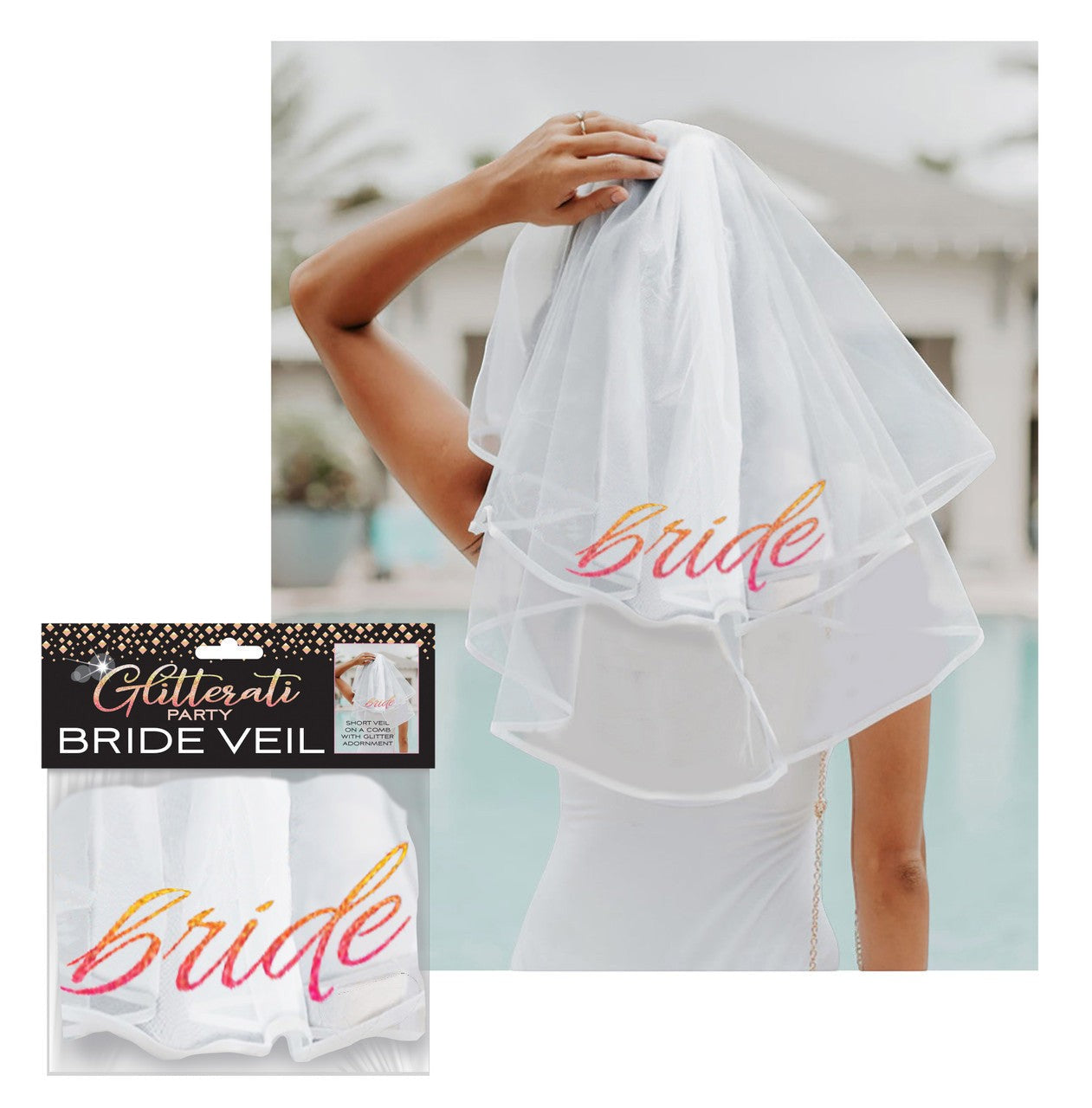 CP.1088 - Glitterati Bride Veil image 0