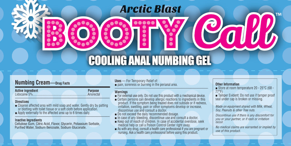 BT.310 - Booty Call Anal Numbing Gel, Arctic Blast image 2