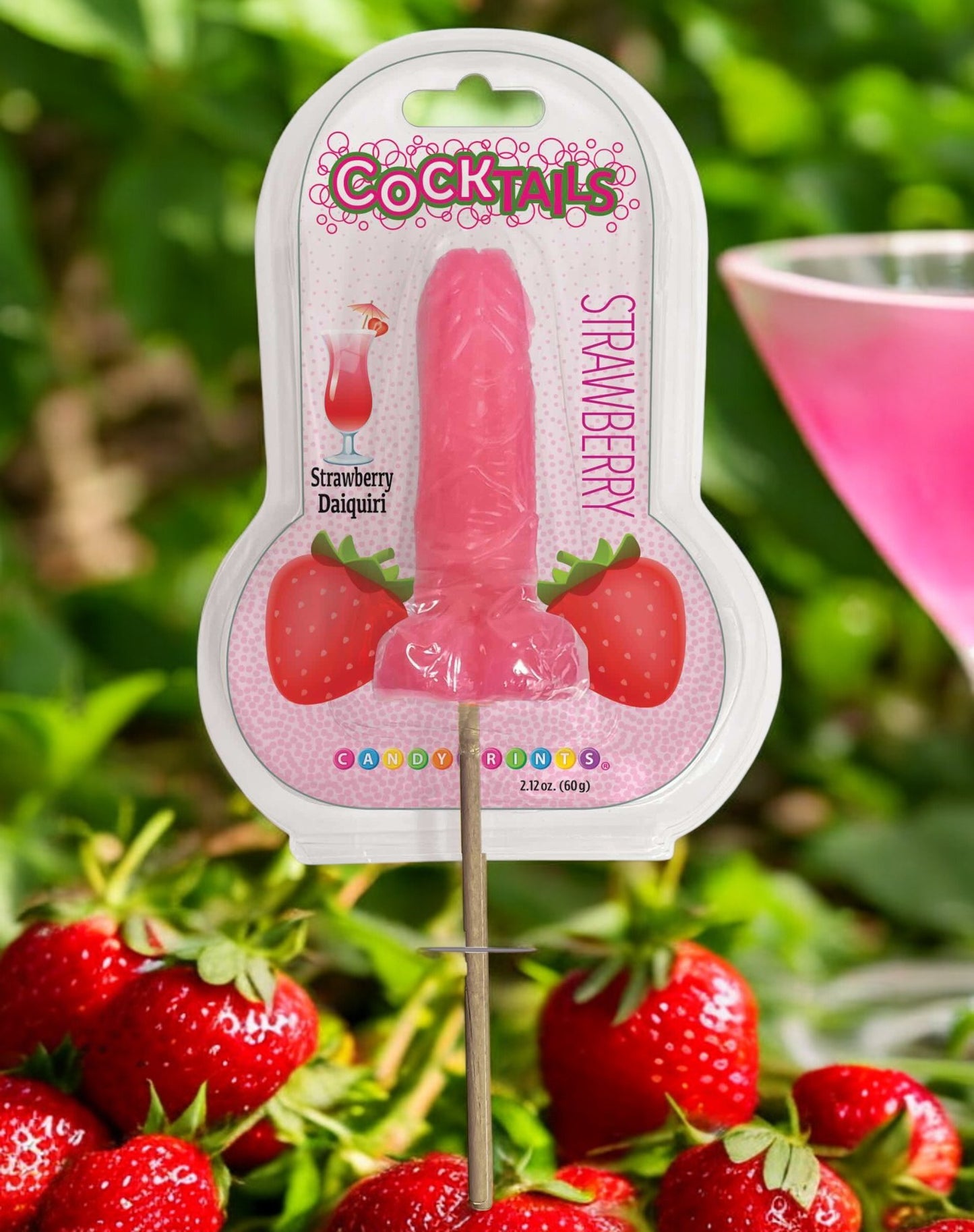 CP.1189 COCKtails - Cocktail Inspired Lollipops- Strawberry Daiquiri image 1