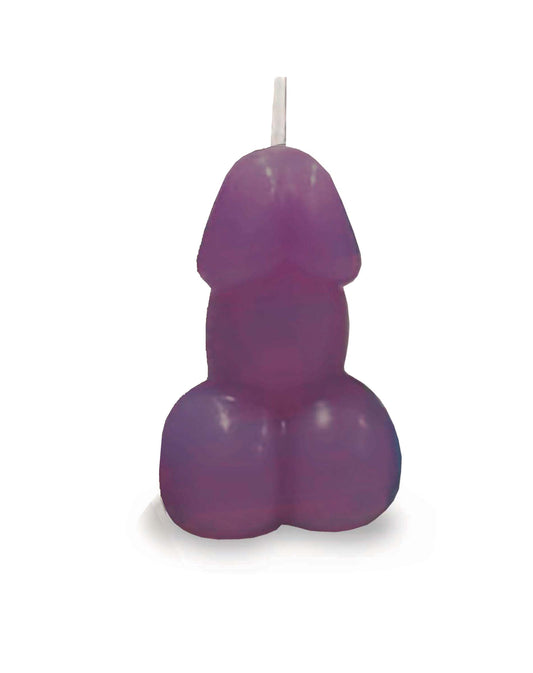 CP.1158 Eden's Candle Vanilla Scented Penis, Eggplant image 1