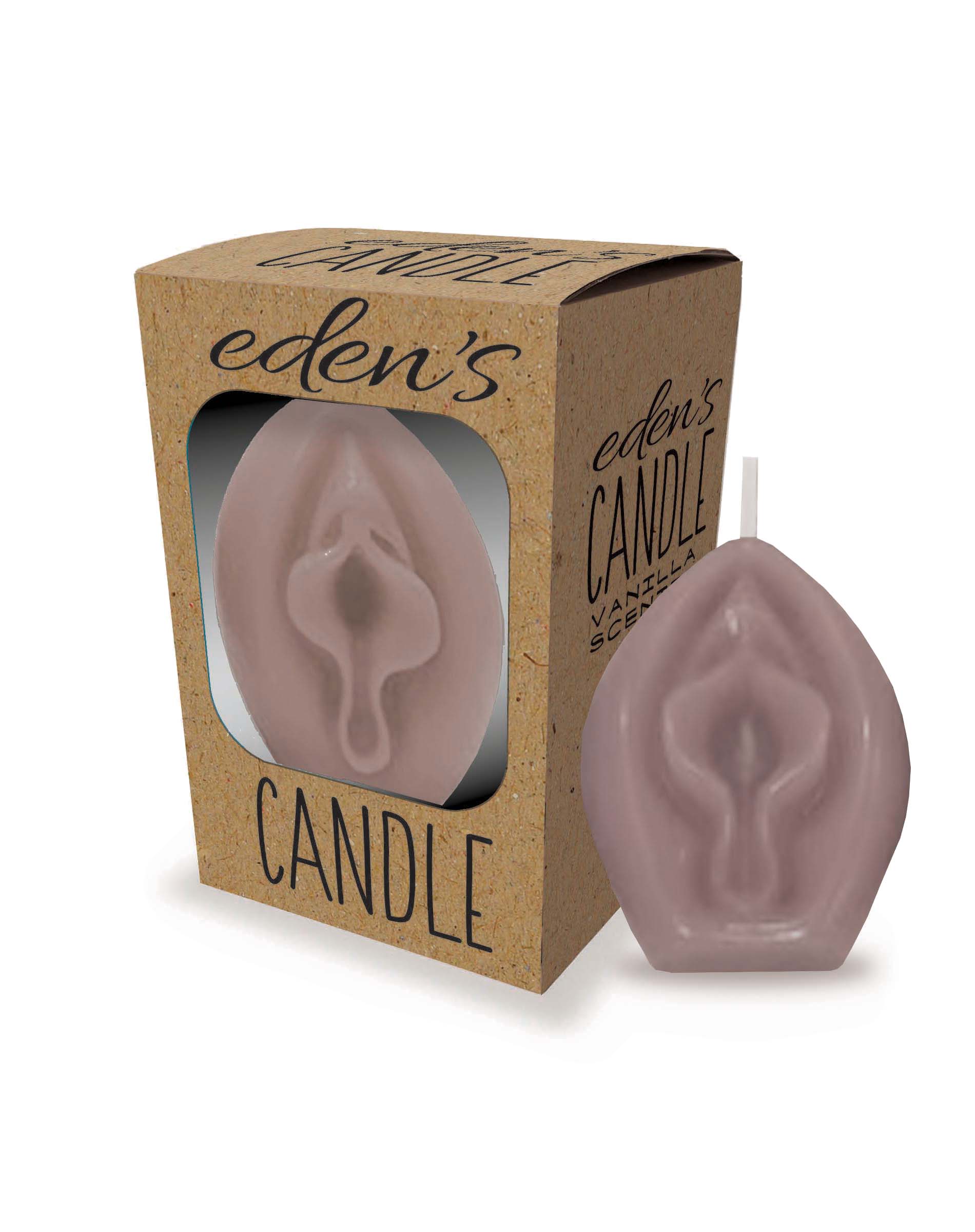 CP.1156 Eden's Candle Vanilla Scented Vagina, Taupe image 0