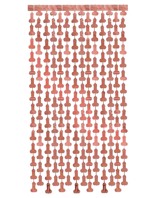 CP.1083 - Glitterati Penis Metallic Foil Curtain Set of 2 image 0