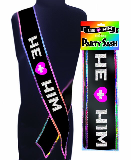 NVC.104 - He+Him Sash image 0