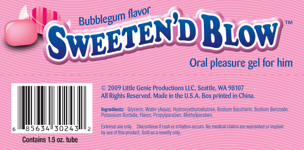 BT.023B - Sweeten'd Blow Oral Pleasure Gel - 3 Flavor Fish Bowl image 6