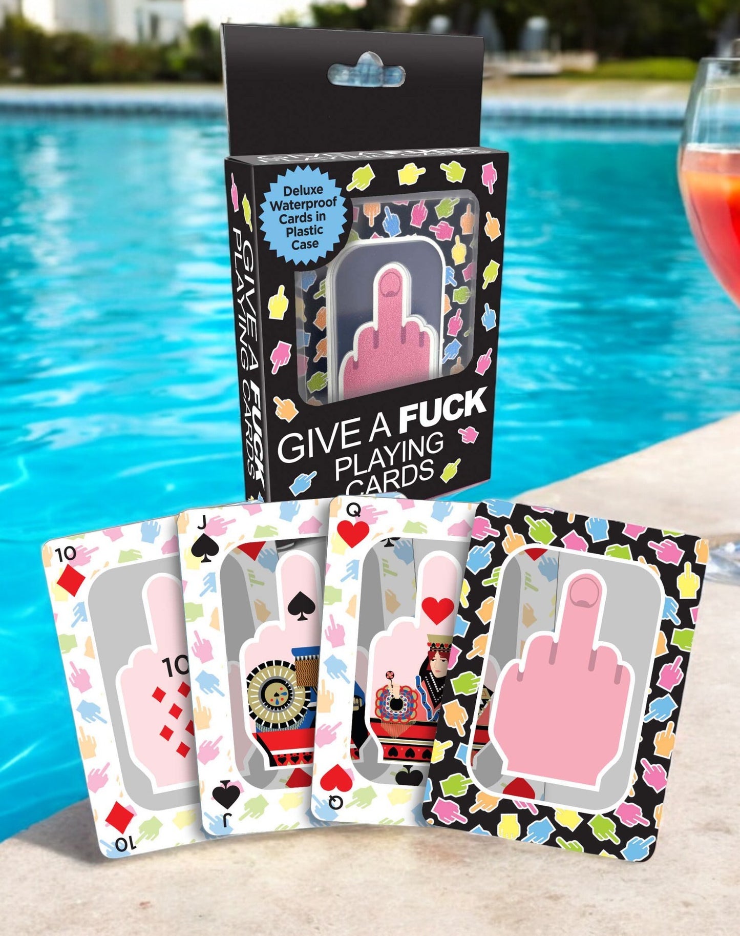 FU Finger Waterproof Playing Cards