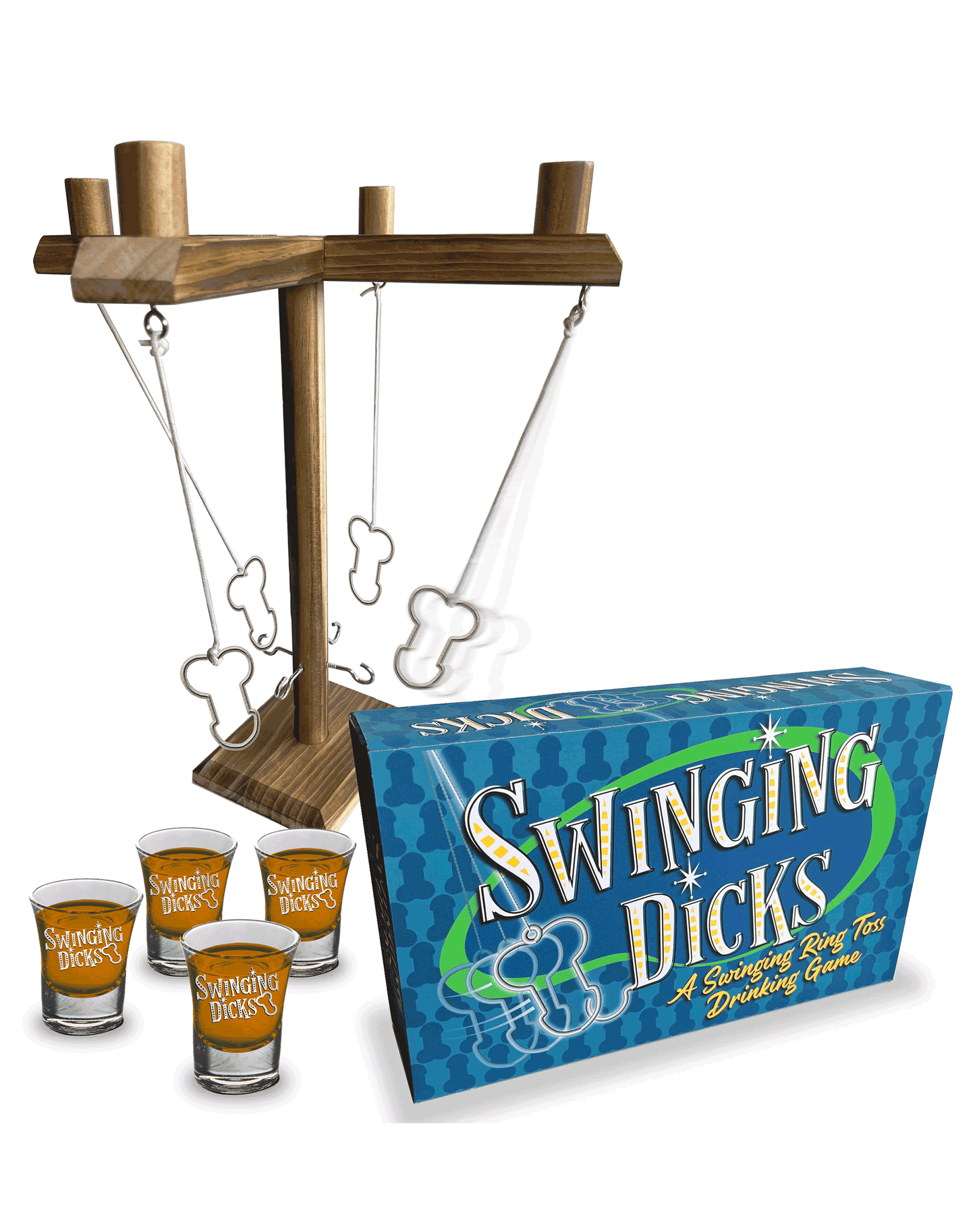 Swinging Dicks Drinking Game &amp; Shot Glasses