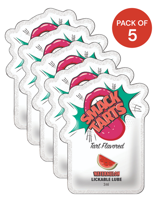 SMACK Tarts Sour Watermelon Lube 3ML Pouch -Pack of 5 🍉