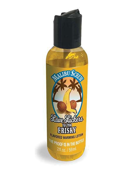 Love Lickers Warming & Lickable Massage Oil, Malibu Screw