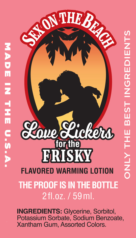 Love Lickers Warming & Lickable Massage Oil, Sex on the Beach