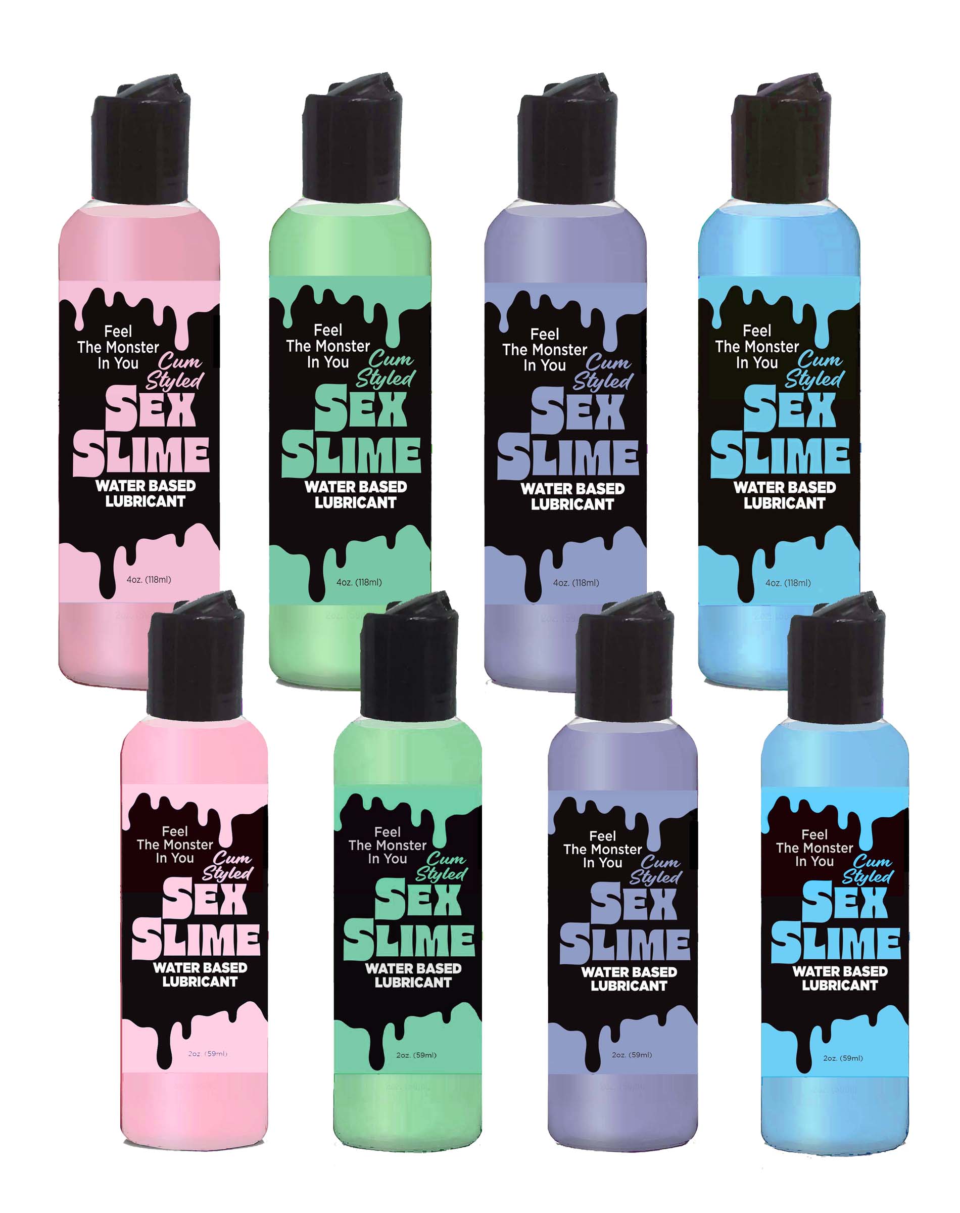 Sex Slime Creature Lube- Cum Style, Pink 2oz Littlegenie.com Sex Slime Creature Lube- Cum Style, Pink 2oz Littlegenie.com