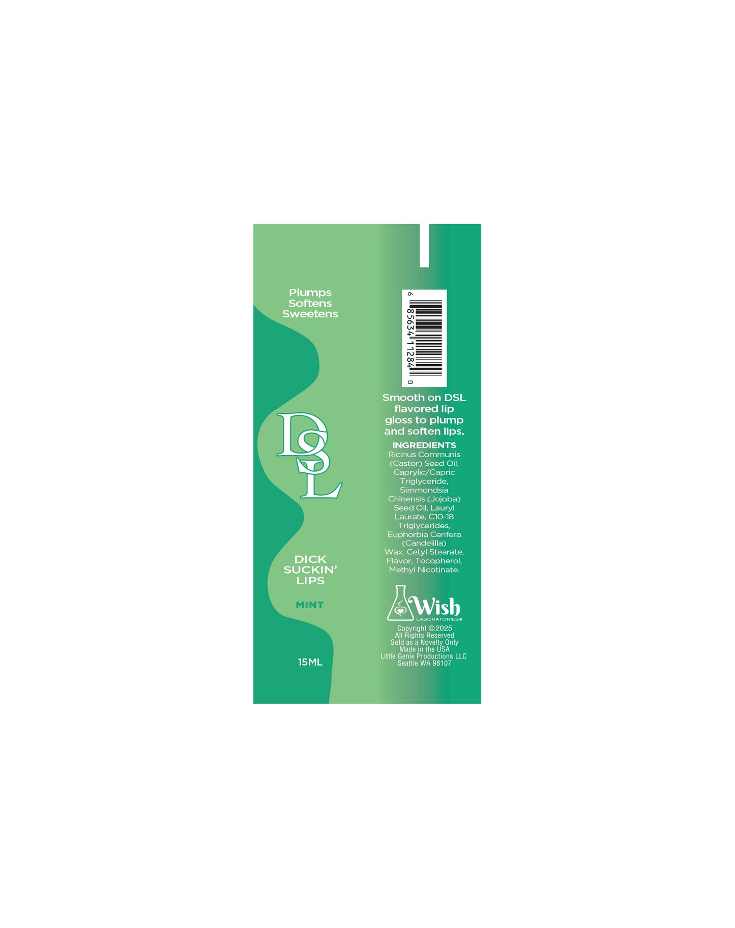 DSL, Dick Sucking Lips, Lip Plumping 15ml - Mint 🍃