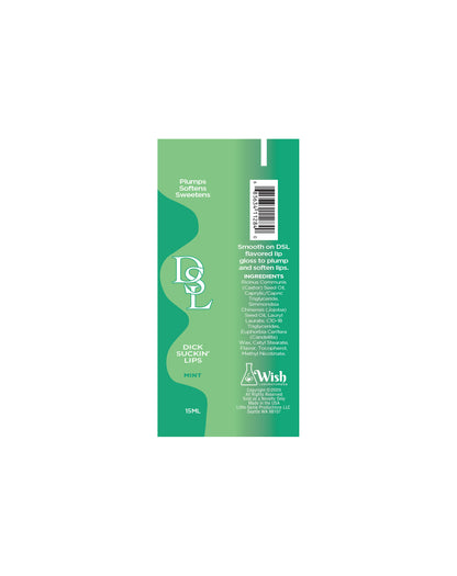 DSL, Dick Sucking Lips, Lip Plumping 15ml - Mint 🍃