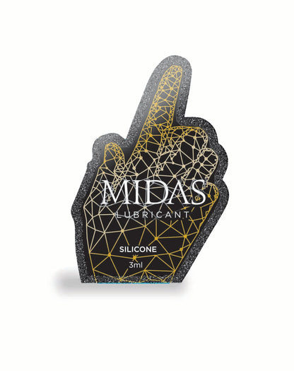 Midas Silicone Lubricant 3ML Pouch Case of 48