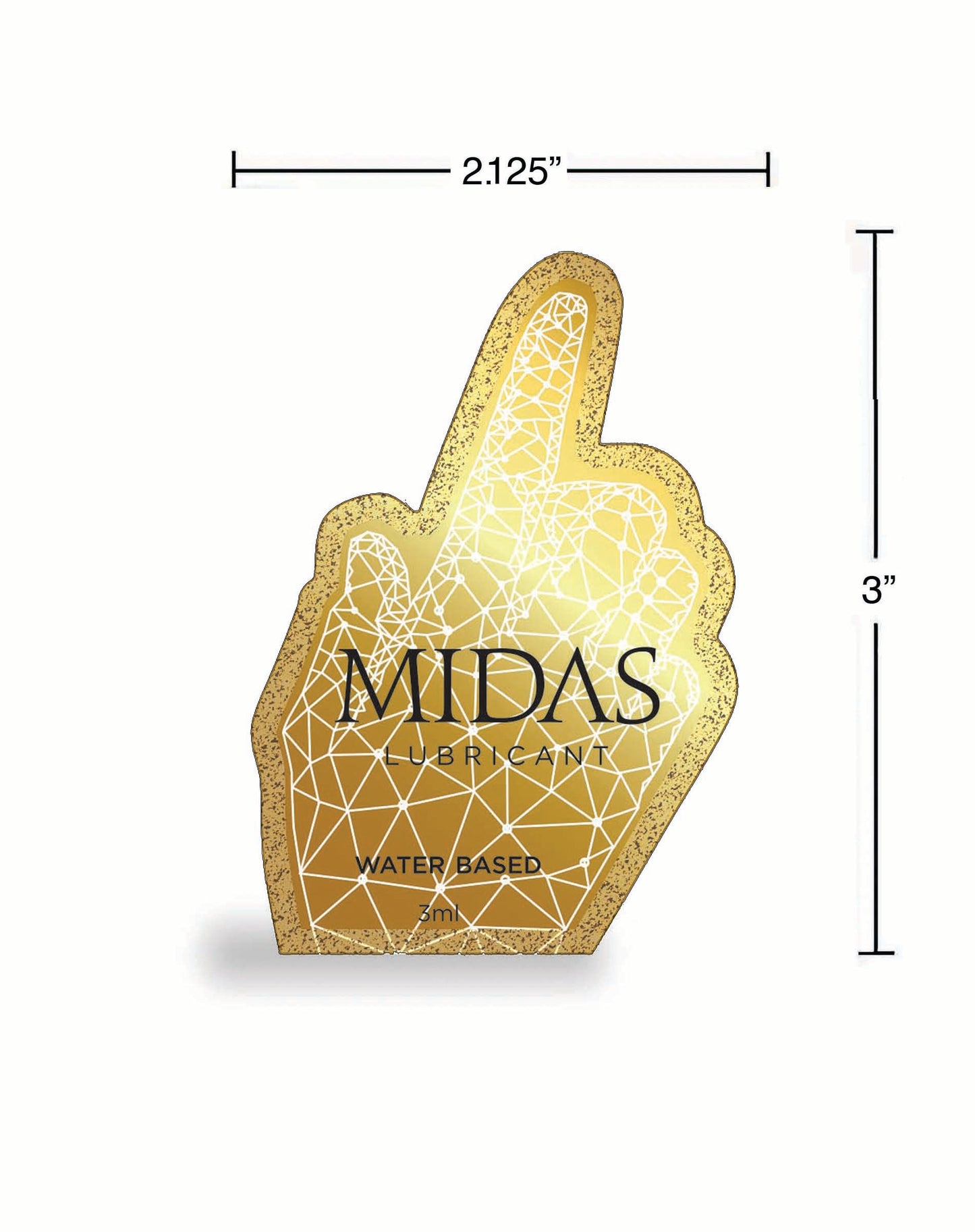 Midas Waterbased Lubricant 3ML Pouch Pack of 5
