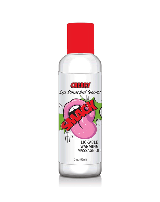 Smack Warming & Lickable Massage Oil - Cherry 2oz 🍒