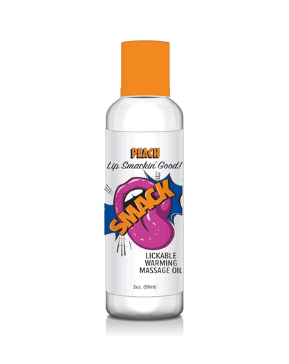 Smack Warming & Lickable Massage Oil Peach 2oz 🍑