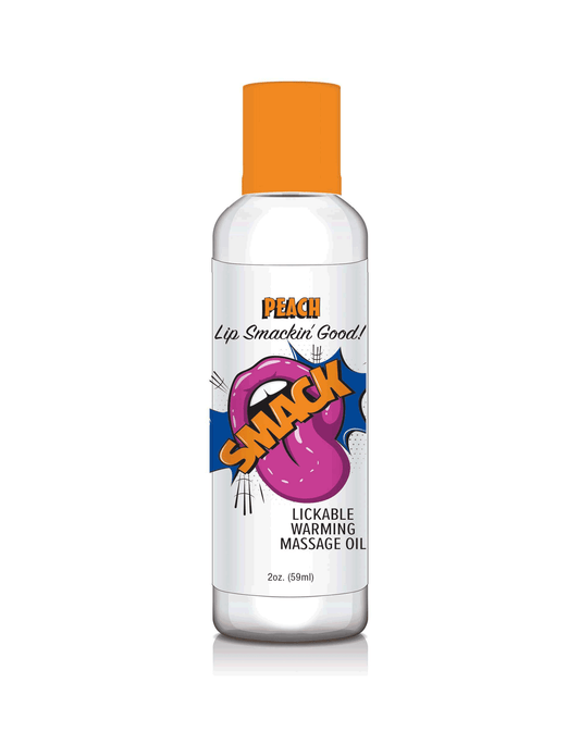 Smack Warming & Lickable Massage Oil Peach 2oz 🍑