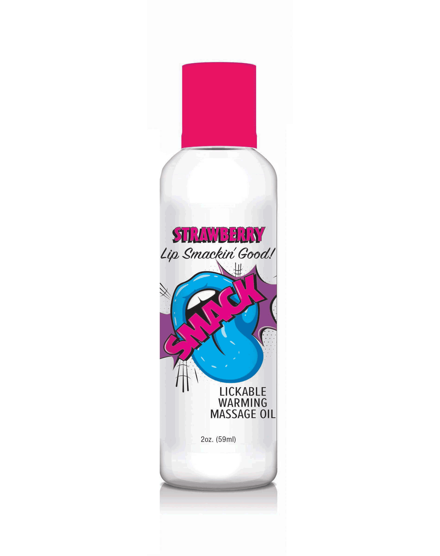 Smack Warming & Lickable Massage Oil - Strawberry 2oz 🍓