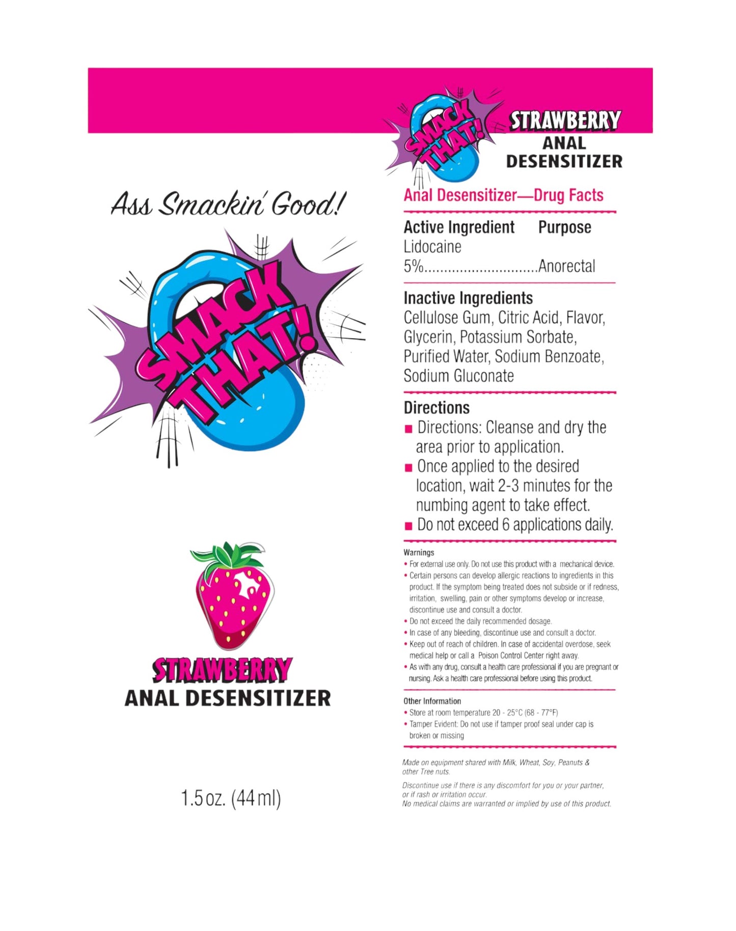 SMACK THAT  Anal Desensitizer 1.5 oz