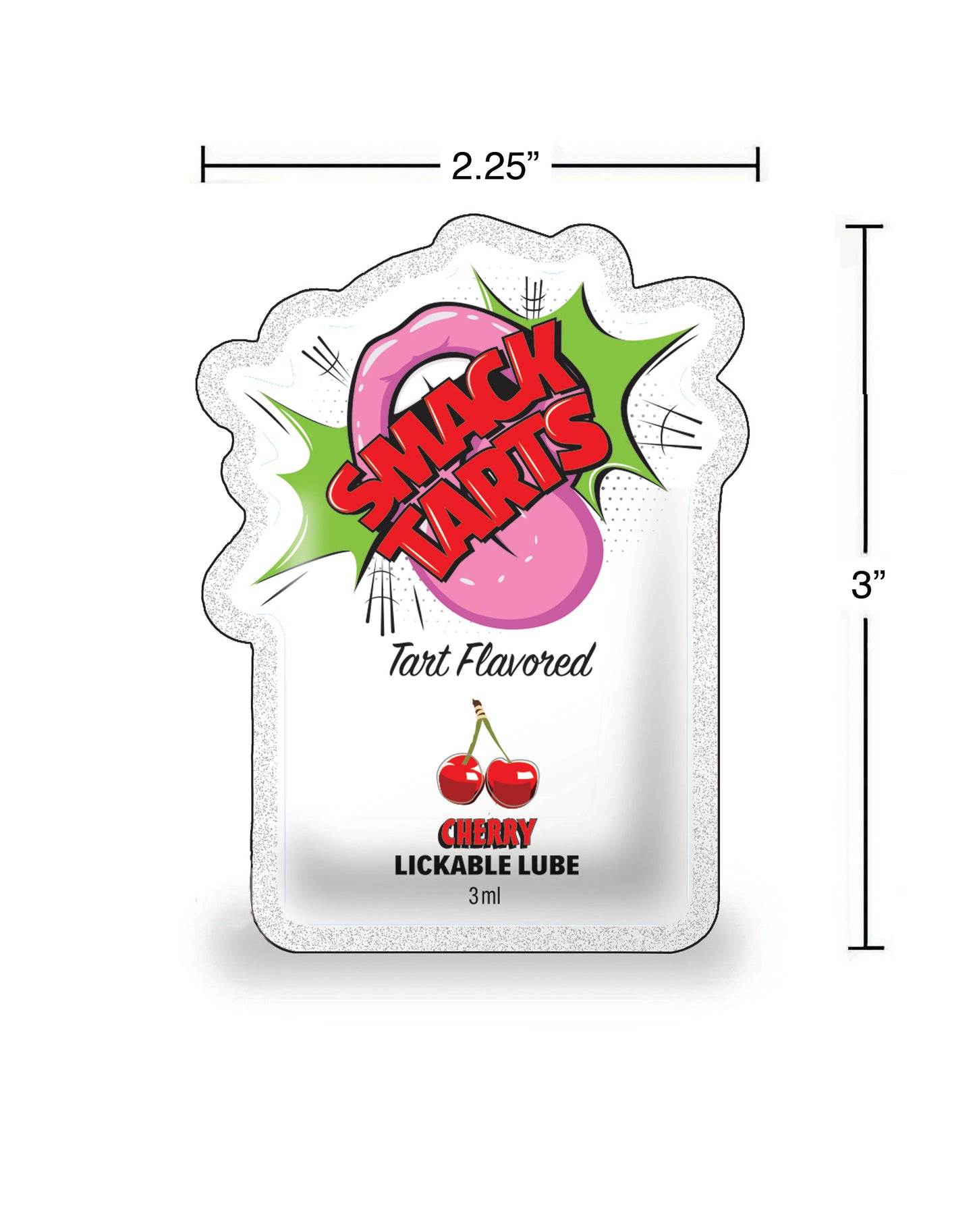 SMACK Tarts Sour Cherry Lube 3ML Pouch Display of 36 🍒