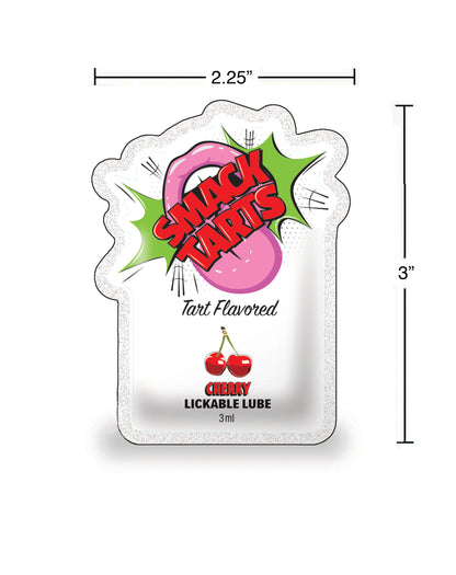 SMACK Tarts Sour Cherry Lube 3ML Pouch Display of 36 🍒