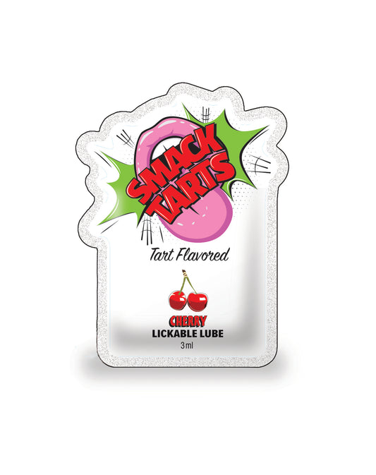 SMACK Tarts Sour Cherry Lube 3ML Pouch- Case of 48 🍒