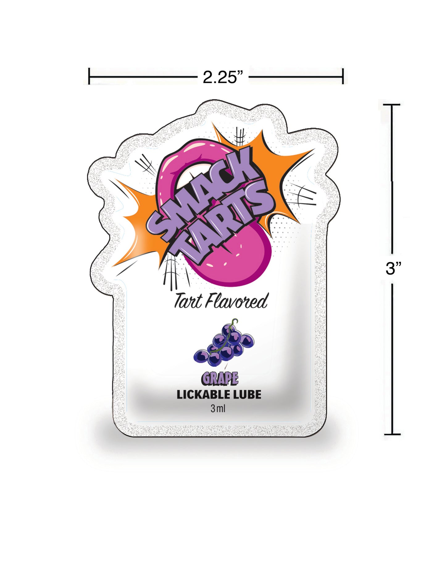 SMACK Tarts Sour Grape Lube 3ML Pouch Display of 36 🍇