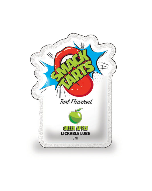 SMACK Tarts Sour Green Apple Lube 3ML Pouch Case of 48 🍏