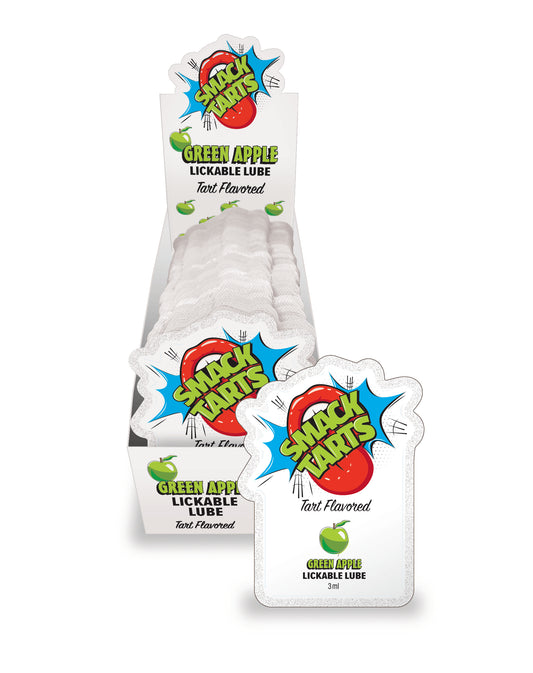 SMACK Tarts Sour Green Apple Lube 3ML Pouch Display of 36 🍏